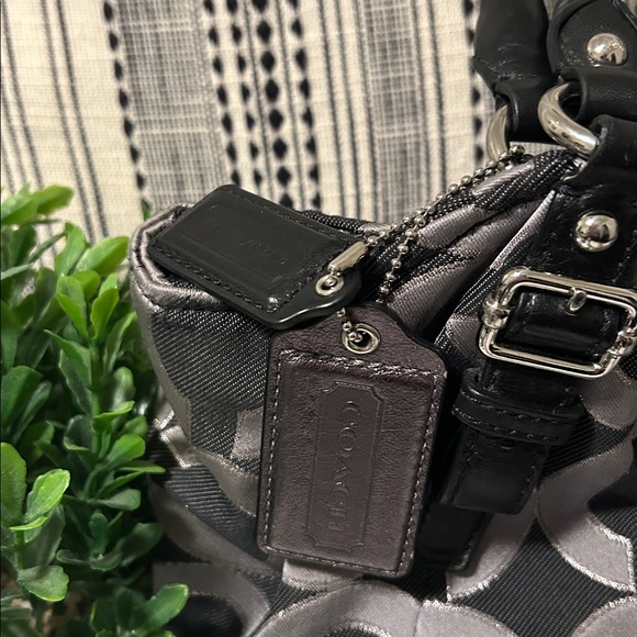 Coach Madison Denim Black and Gray Shoulder Bag Set - Picture 7 of 15